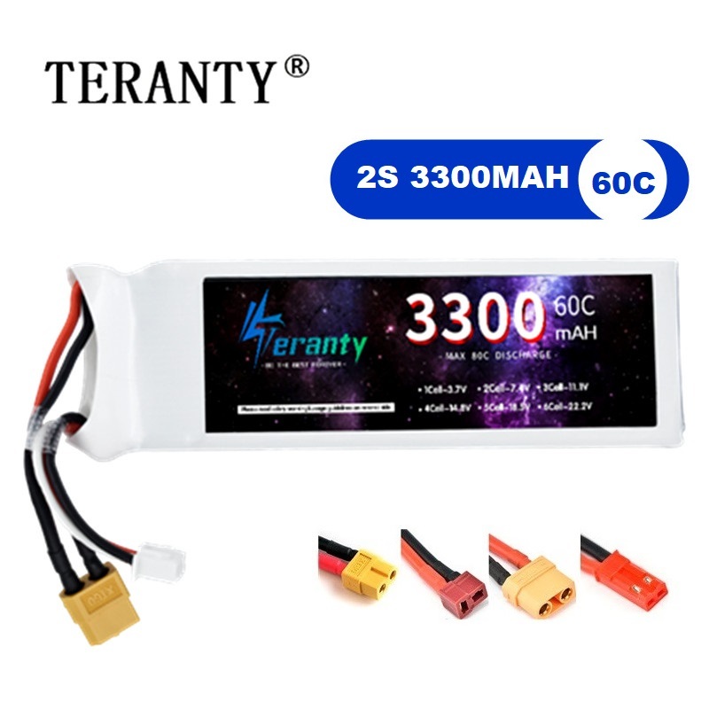 Rc Hobby Grade - 2S 7.4V LiPo Battery 3300mAh 60C