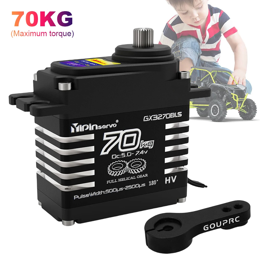 1/2PCS 70KG Large Torque Brush - огляд і ціна Servo Metal Gear