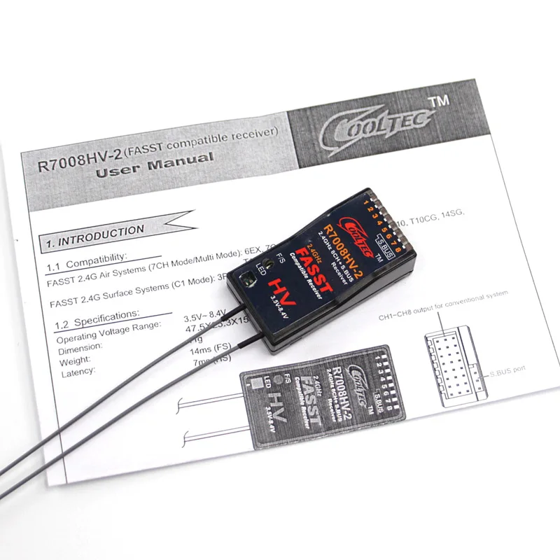 NEW Cooltech R7008HV-2 Futaba  - огляд і ціна Receiver Sbus 8Ch