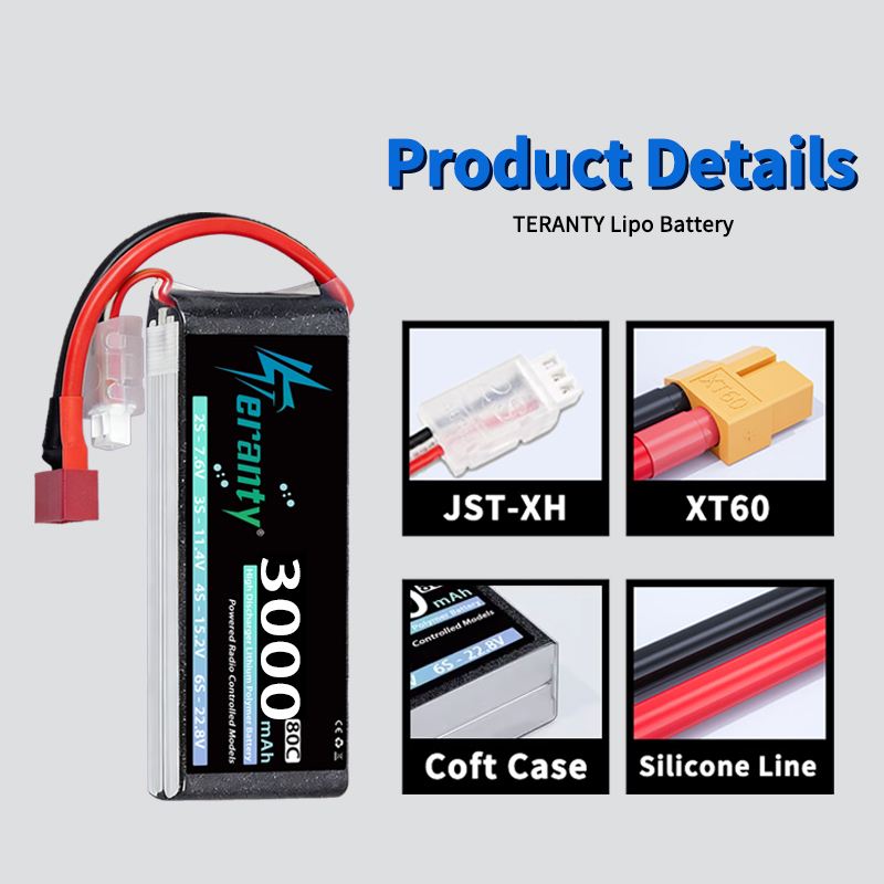 TERANTY 2S 3000mAh Lipo Batter - огляд і ціна Rc Hobby Grade