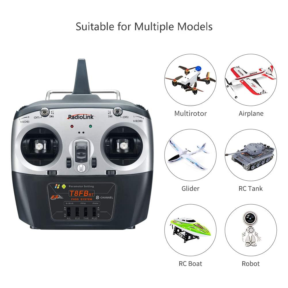 Radiolink T8FB V2 8CH RC Trans - огляд і ціна Receiver Sbus 8Ch