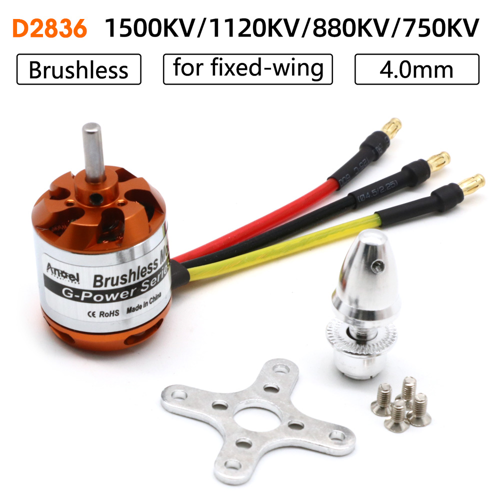 RC Motor D2836 750KV 1500KV 88 - огляд і ціна Rc Hobby Grade