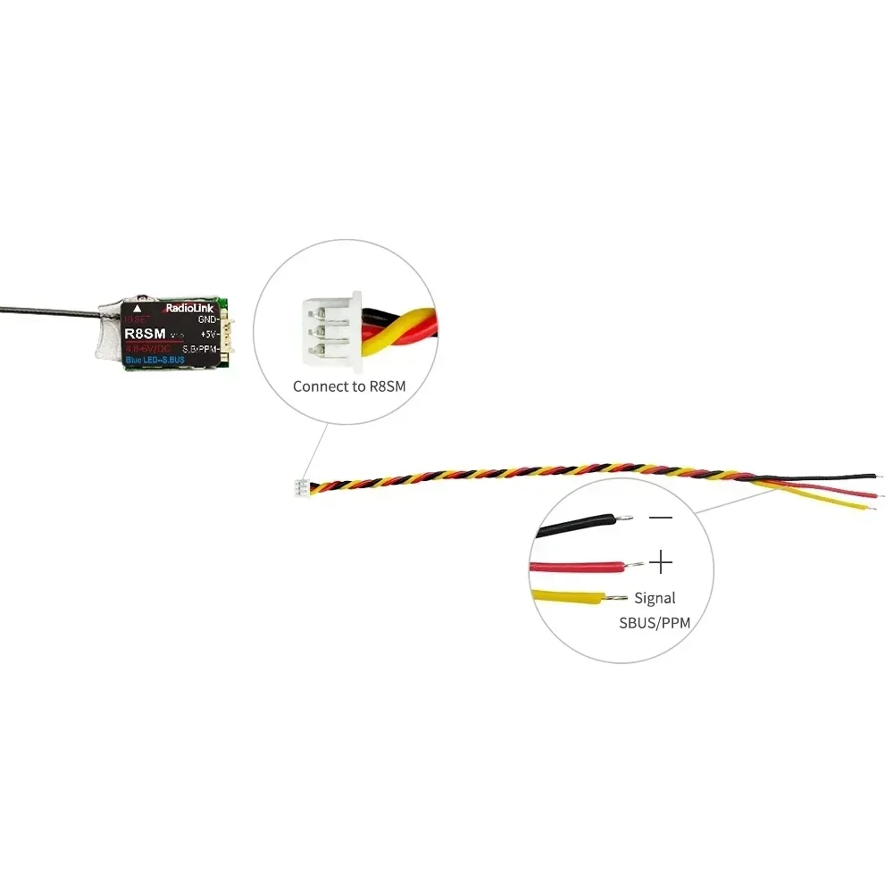 Radiolink R8SM 8 Channels 2.4G - огляд і ціна Receiver Sbus 8Ch