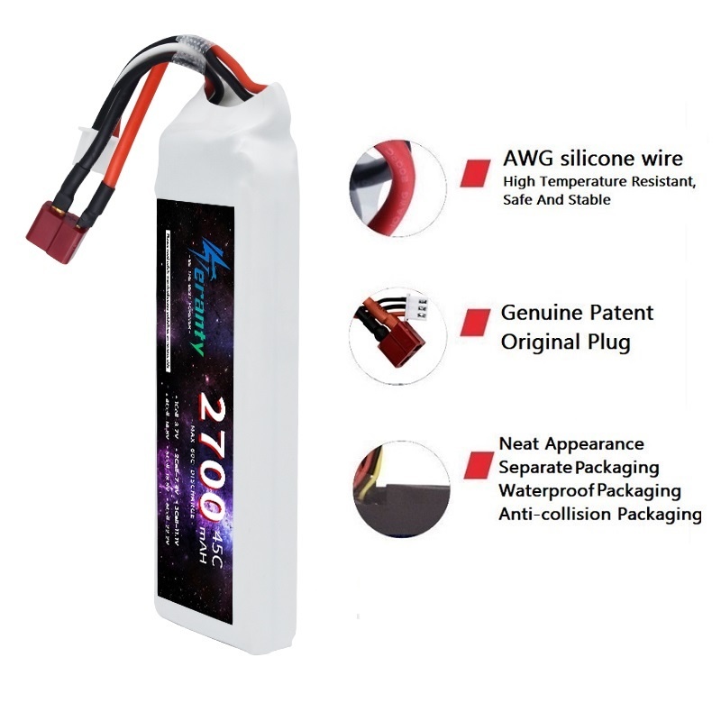 1/3PCS 2S 7.4V Lipo Battery 27 - огляд і ціна Rc Hobby Grade