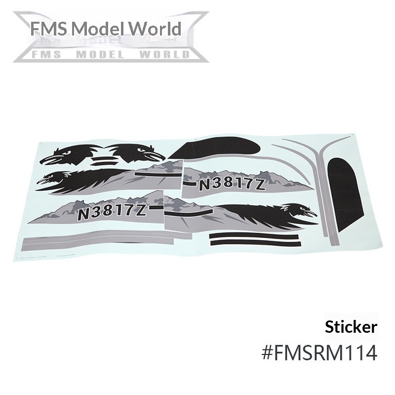 FMS RC Plane Decals For 1700mm - огляд і ціна Rc Hobby Grade