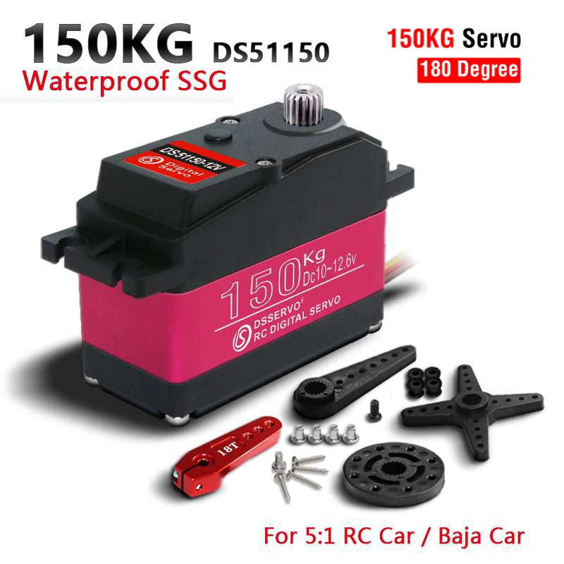 60/80/150/160KG DS5160 DS5180  - огляд і ціна Servo Metal Gear