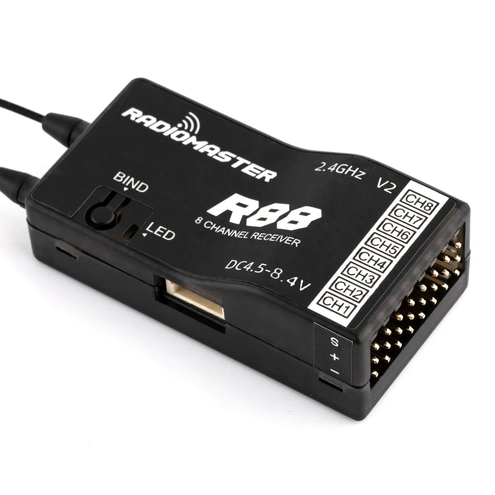 RadioMaster R88 V2 2.4GHz 8CH  - огляд і ціна Receiver Sbus 8Ch