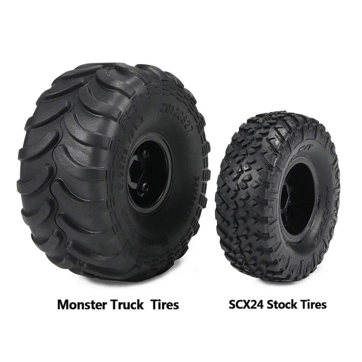 4pcs Monster Truck Tires with  - огляд і ціна Rc Tire Foam Insert