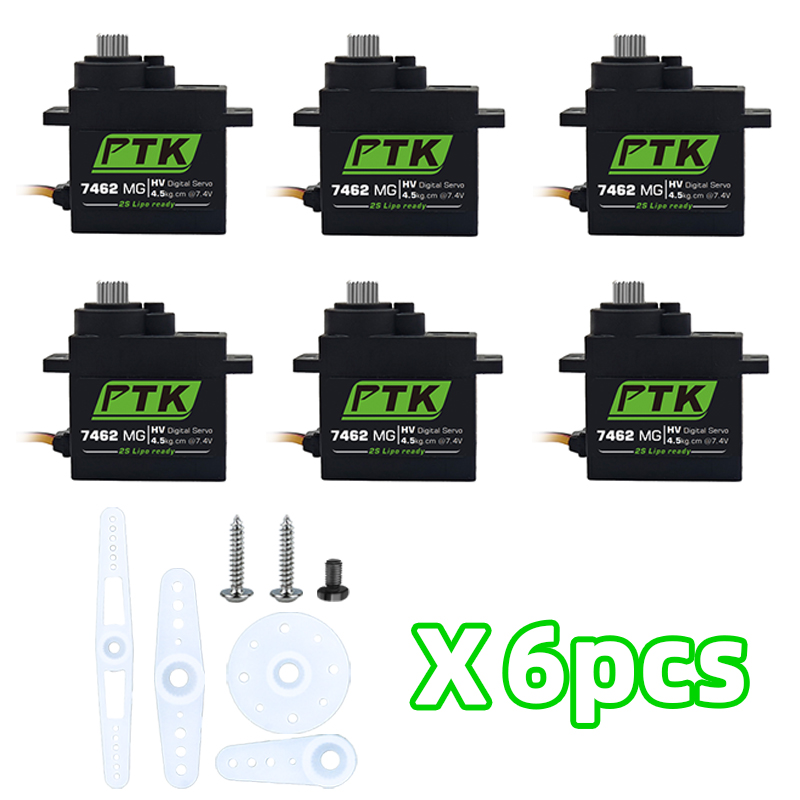 PTK 7462W MG Metal gear 9g mic - огляд і ціна Servo Metal Gear