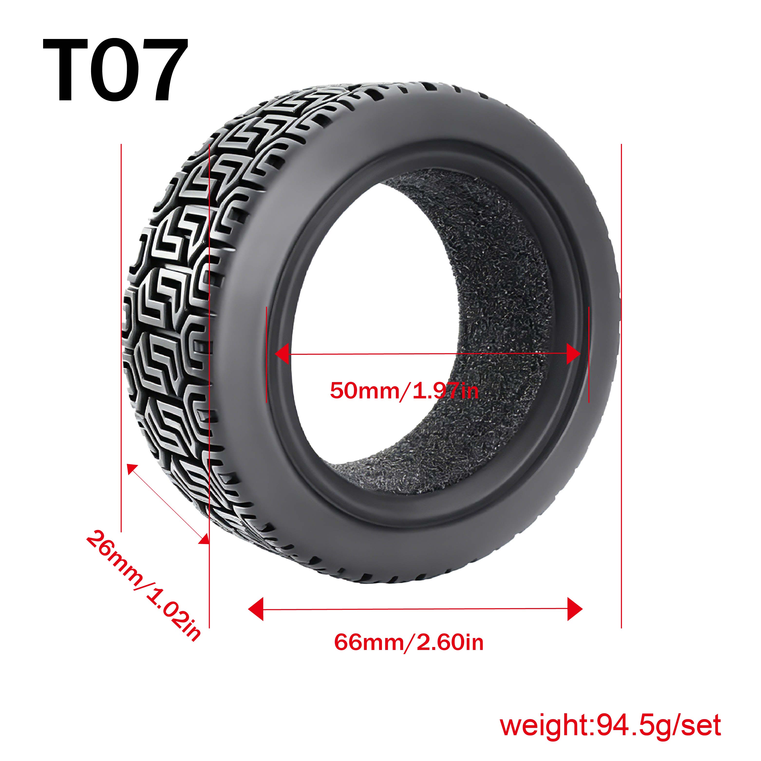 1:10 On-Road Racing Tires High - огляд і ціна Rc Tire Foam Insert