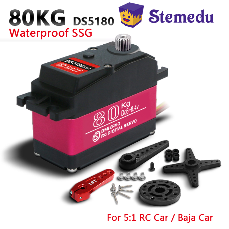 Dsservo Waterproof DS5180 80KG - огляд і ціна Servo Metal Gear