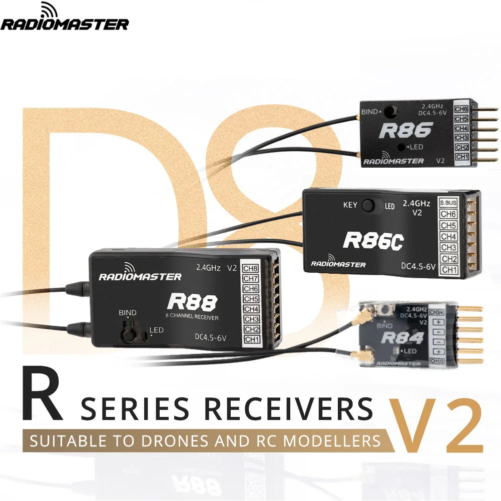 Radiomaster R81 R84 R86 R86C R - огляд і ціна Receiver Sbus 8Ch